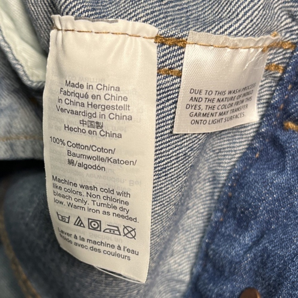 MADEWELL Jacket Womens M Jean Painter Wash Trucker Classic Denim Cotton Blue - Picture 7 of 8